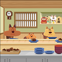 リスの回転ドングリ